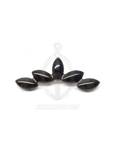 Repuesto Cinco Óvalos - NEGRO (PVD)