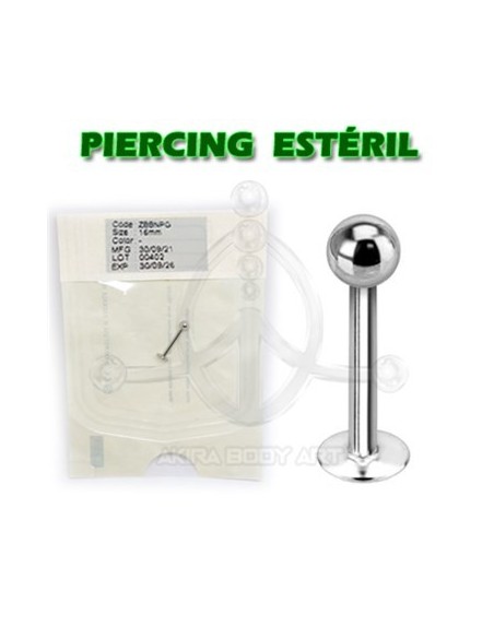 Labret de acero 316L (ESTÉRIL)