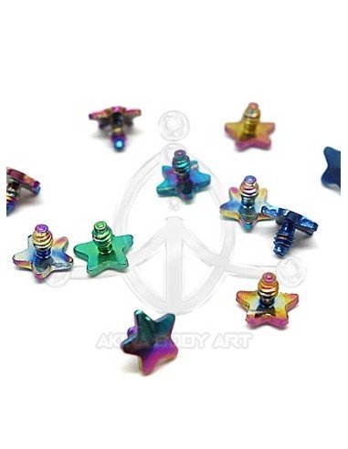 Repuesto microdermal estrella colores.