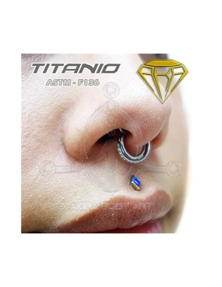 Aro doble segmentado joyas
