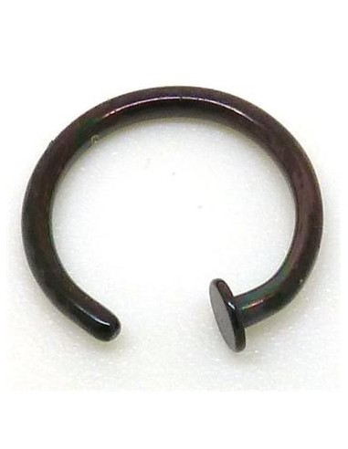 Aro flexible negro con chapa
