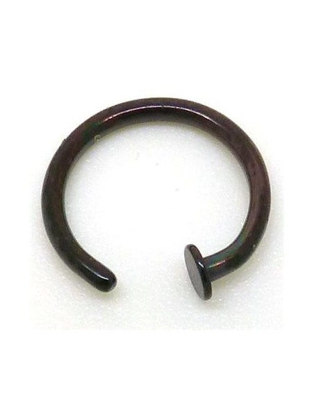 Aro flexible negro con chapa Aro flexible negro con chapa