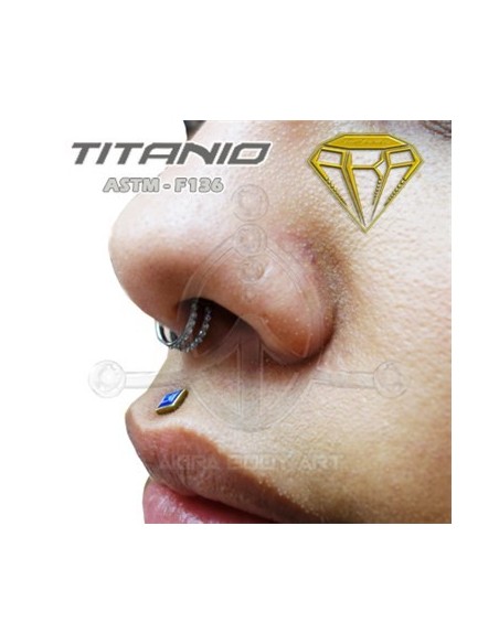 Aro doble segmentado joyas