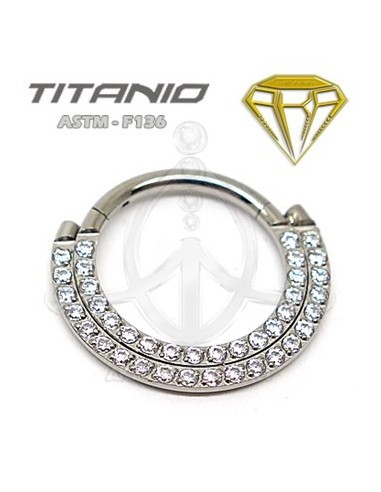 Aro doble segmentado joyas