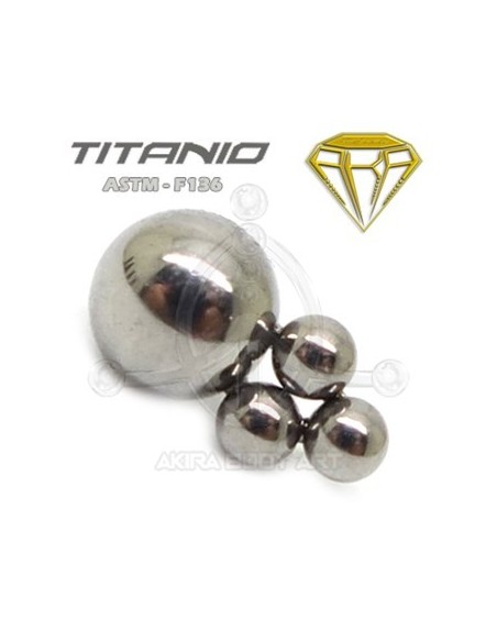 Repuesto 4 bolas (Titanio Rosca interna)