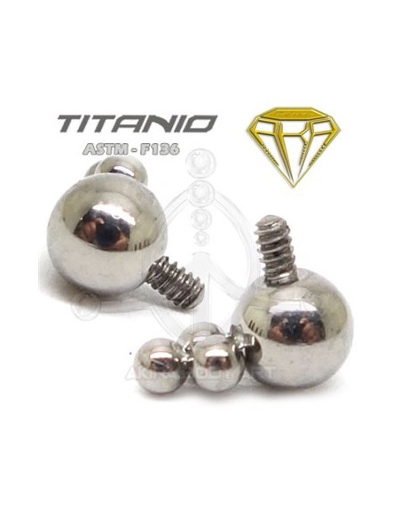 Repuesto 4 bolas (Titanio Rosca interna)