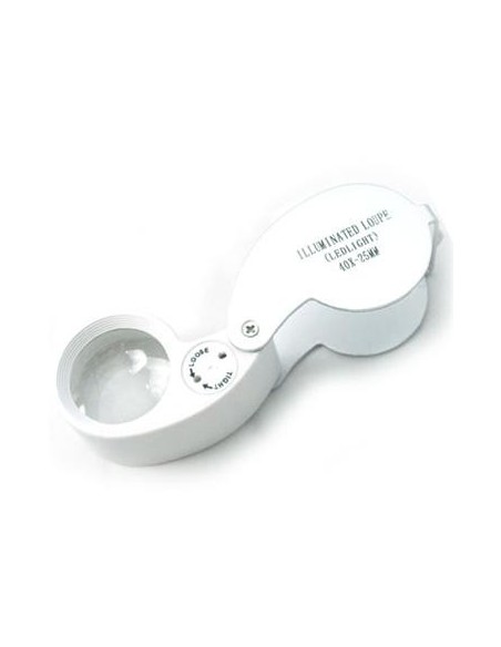 Lupa plegable con luz