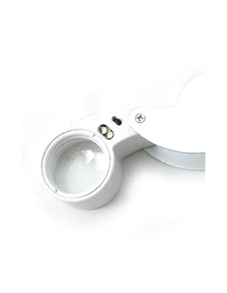Lupa plegable con luz
