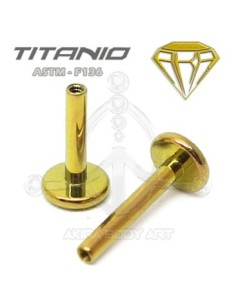 Barra Labret Titanio. Rosca Interna
