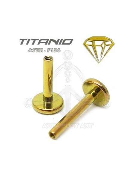 Barra Labret Titanio. Rosca Interna Barra Labret Titanio. Rosca Interna