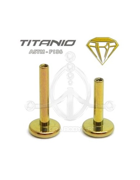 Barra Labret Titanio. Rosca Interna Barra Labret Titanio. Rosca Interna