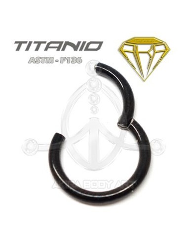 Aro Segmentado Bisagra NEGRO - TITANIO