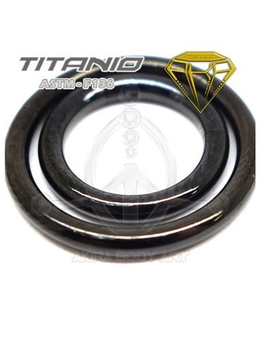 Aro Segmentado Bisagra NEGRO - TITANIO