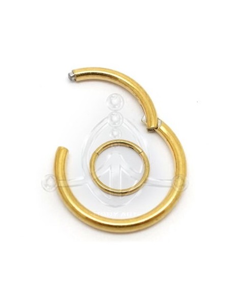 Aro Segmentado Bisagra ORO - TTANIO (PVD) Aro Segmentado Bisagra ORO - TTANIO (PVD)
