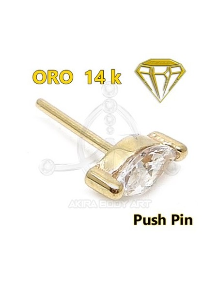 Repuesto PUSH IN joya Pétalo - 14K