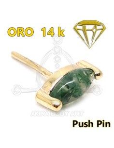 Repuesto PUSH IN agata Pétalo - 14K