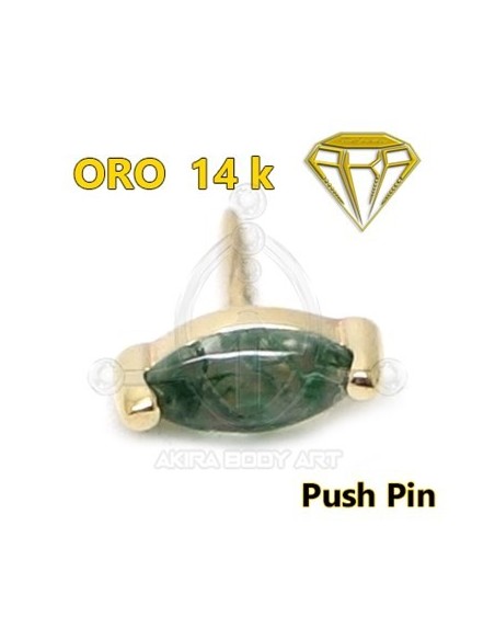 Repuesto PUSH IN agata Pétalo - 14K