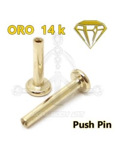 Labret ORO 14K - PUSH PIN