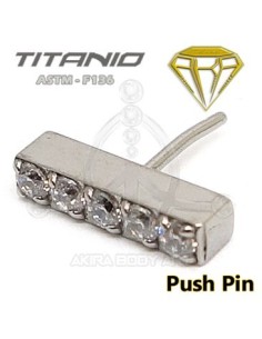 Repuesto PUSH PIN titanio - Barra Joyas 2