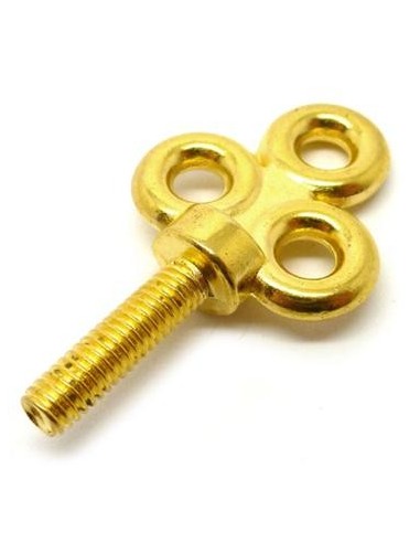 Tornillos de cierre dorados