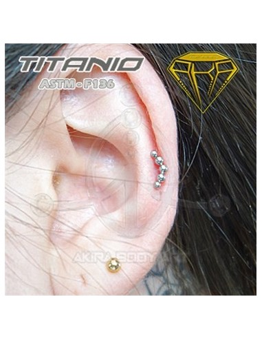 Repuesto Luna - 5 Bolas (Titanio Rosca interna)