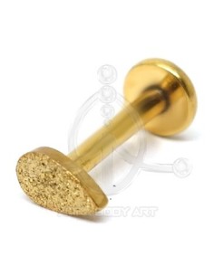 Labret Lágrima joyas (Rosca interna) - Oro (PVD)