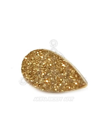 Labret Lágrima joyas (Rosca interna) - Oro (PVD) Labret Lágrima joyas (Rosca interna) - Oro (PVD)