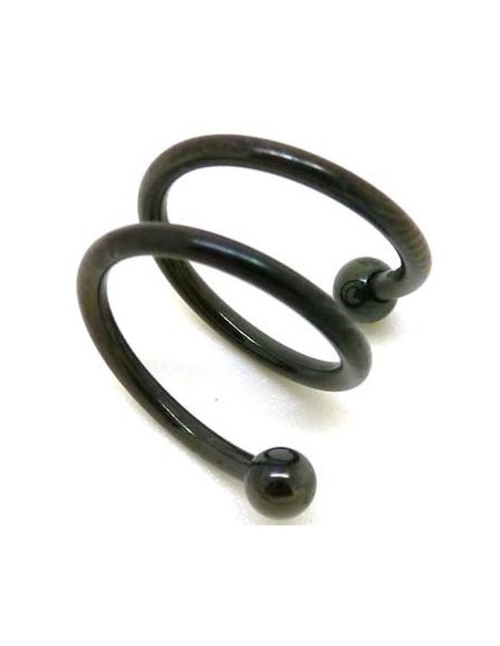 Espiral doble vuelta negra. Espiral doble vuelta negra.