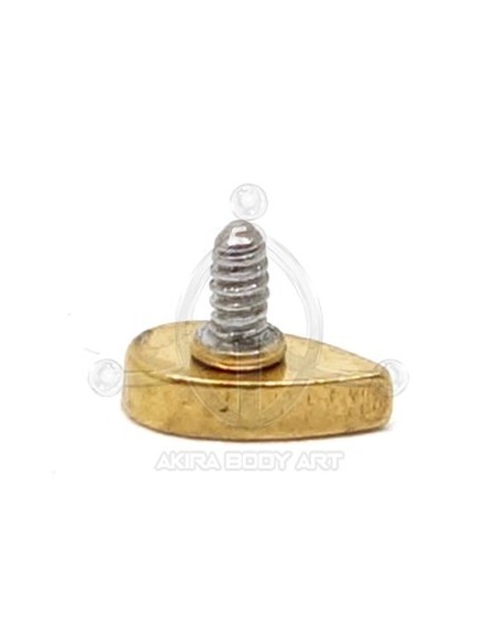 Labret Lágrima joyas (Rosca interna) - Oro (PVD) Labret Lágrima joyas (Rosca interna) - Oro (PVD)