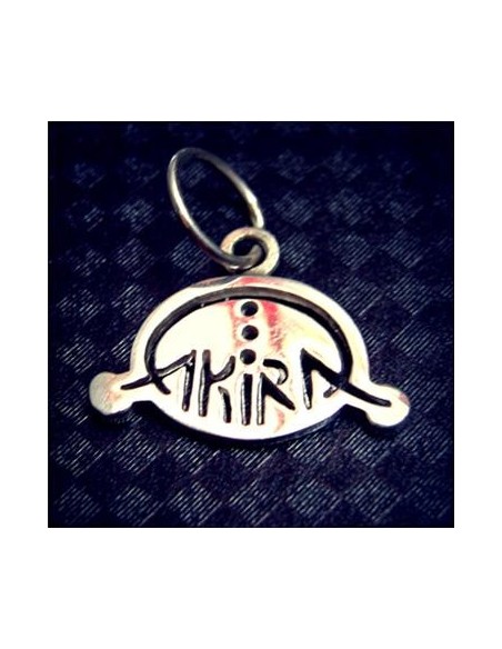 colgante logo akira plata