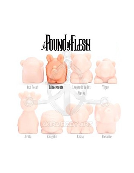A Pound of Flesh Mini Animals - Rinoceronte A Pound of Flesh Mini Animals - Rinoceronte