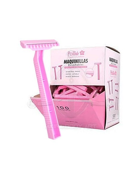 Rasuradoras rosas desechables