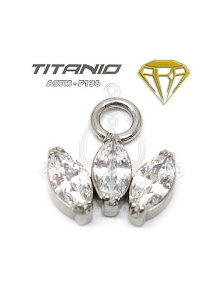 CHARM para Aro - 3 pétalos joyas