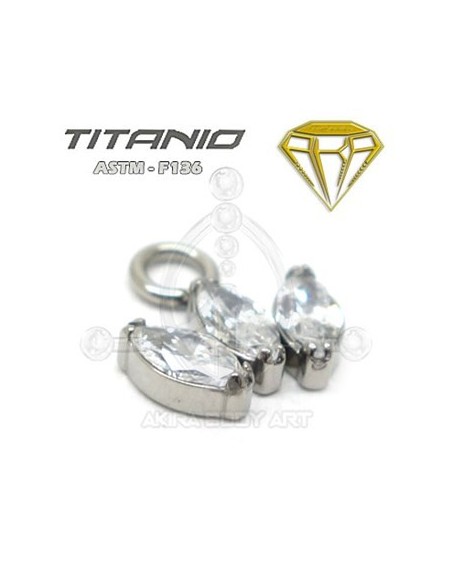 CHARM para Aro - 3 pétalos joyas
