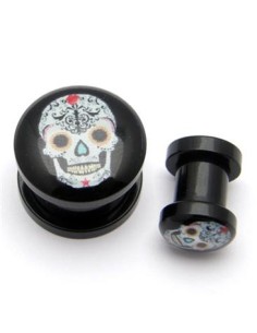 Plug Acrílico con rosca CALAVERA