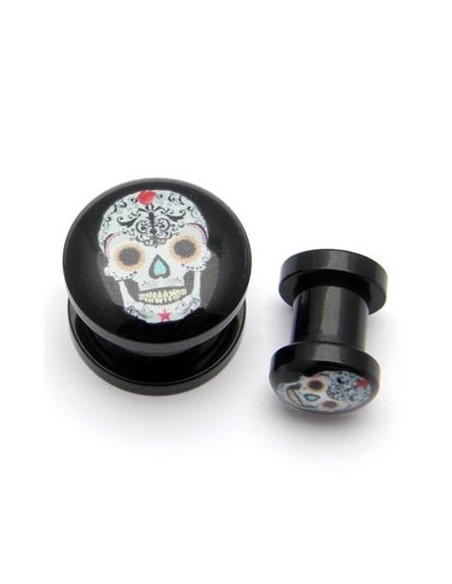 Plug Acrílico con rosca CALAVERA Plug Acrílico con rosca CALAVERA