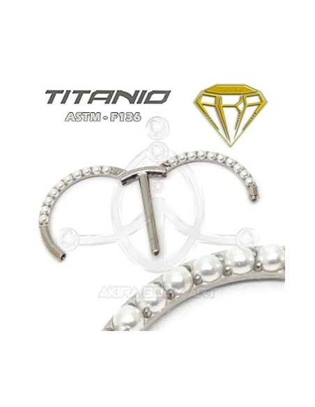 Pezonera Titanio - Círculo  Aro