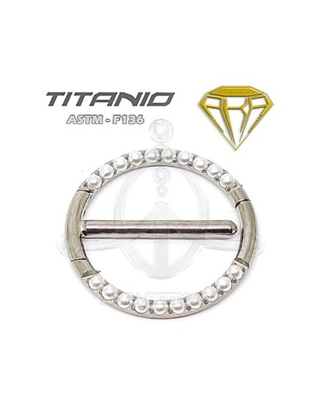 Pezonera Titanio - Círculo  Aro