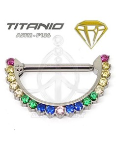 Pezonera Titanio Joyas Multicolor