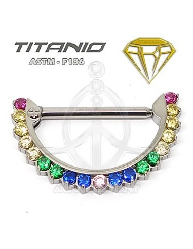 Pezonera Titanio Joyas Multicolor