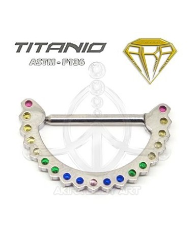 Pezonera Titanio Joyas Multicolor