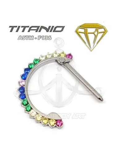 Pezonera Titanio Joyas Multicolor