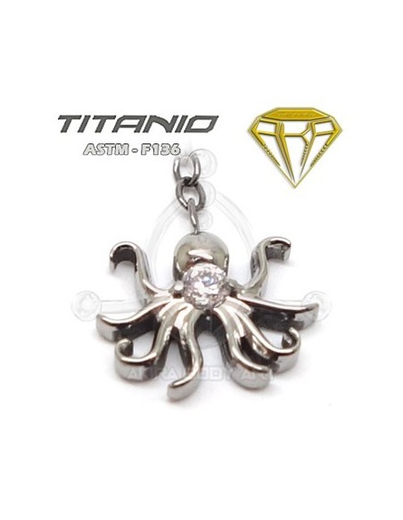 CHARM para Aro - Pulpo colgante CHARM para Aro - Pulpo colgante
