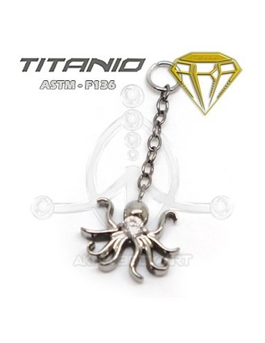CHARM para Aro - Pulpo colgante