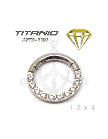 Aro segmentado joyas - Circonita Aro segmentado joyas - Circonita