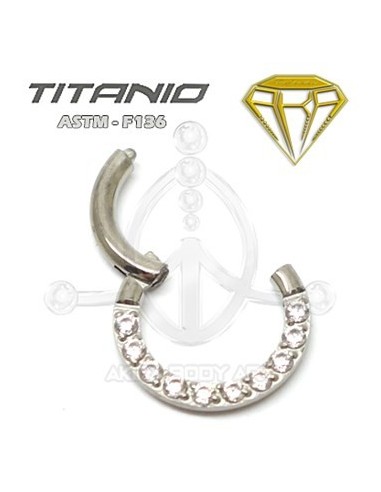 Aro segmentado joyas - Circonita