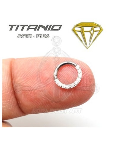 Aro segmentado joyas - Circonita