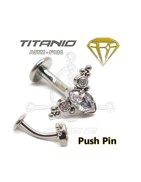 Labret curvo joyas - Ombligo Labret curvo joyas - Ombligo