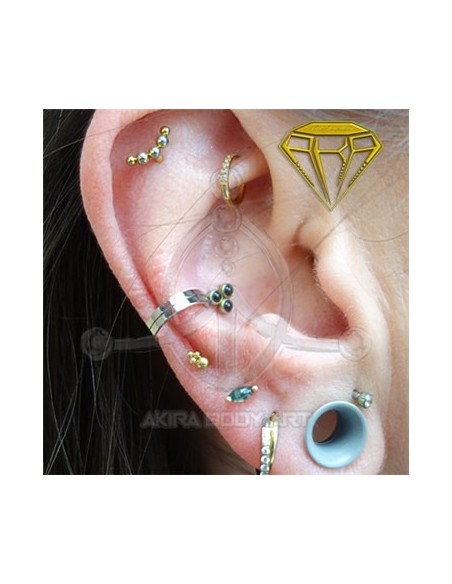 Aro doble - segmentado bisagra