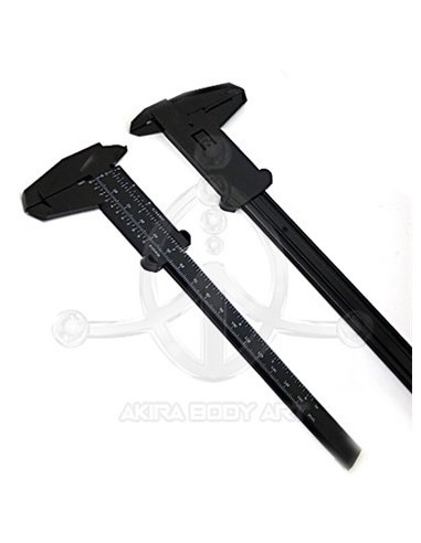 Calibre Plástico con eje de plástico